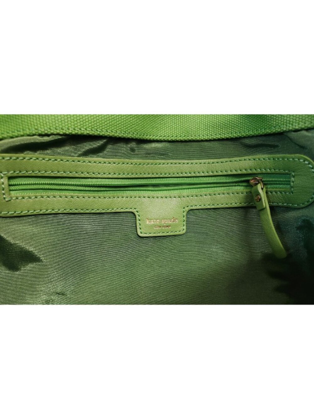Kate Spade Lime Green G&T Beach Tote Bag Rope Handles Heavyweight Canvas - Picture 6 of 15